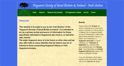 Desktop Screenshot of huguenotsinireland.com